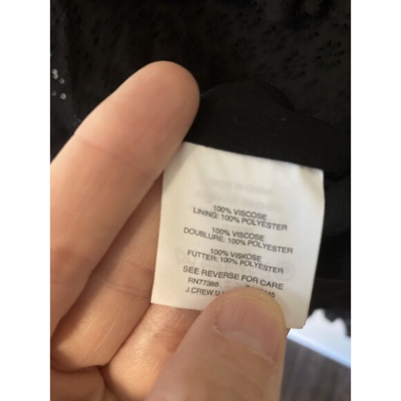 Madewell Waterlily Ruffle Eyelet Dress Black Size 8 - Picture 8 of 11